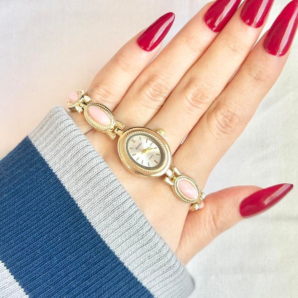 Vintage Inspired Luxury Gold Tone Watch